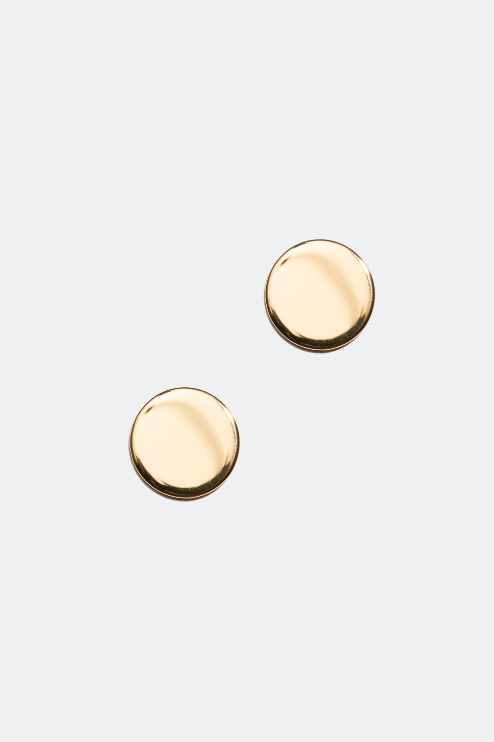 Runde glatte øreringe forgyldt med 18 kt. guld, 0,8 cm i gruppen Smykker / Øreringe hos Glitter (326397661000)