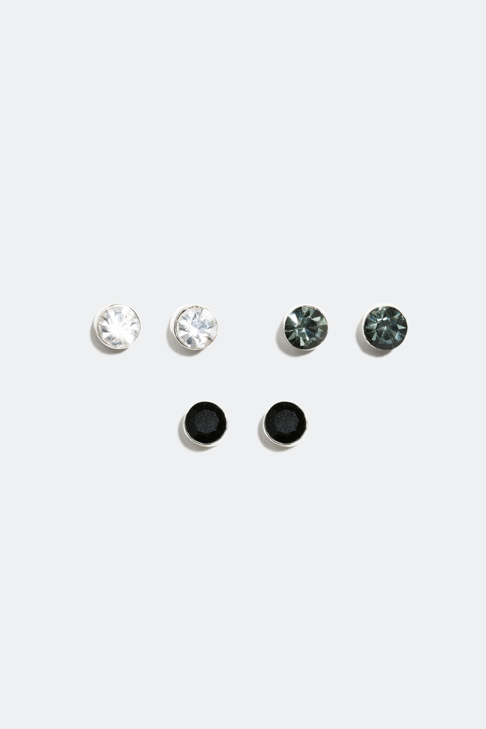 Ørestikker med farvede sten, 3-pak i gruppen Smykker / Øreringe / Ørestikker hos Glitter (326752)