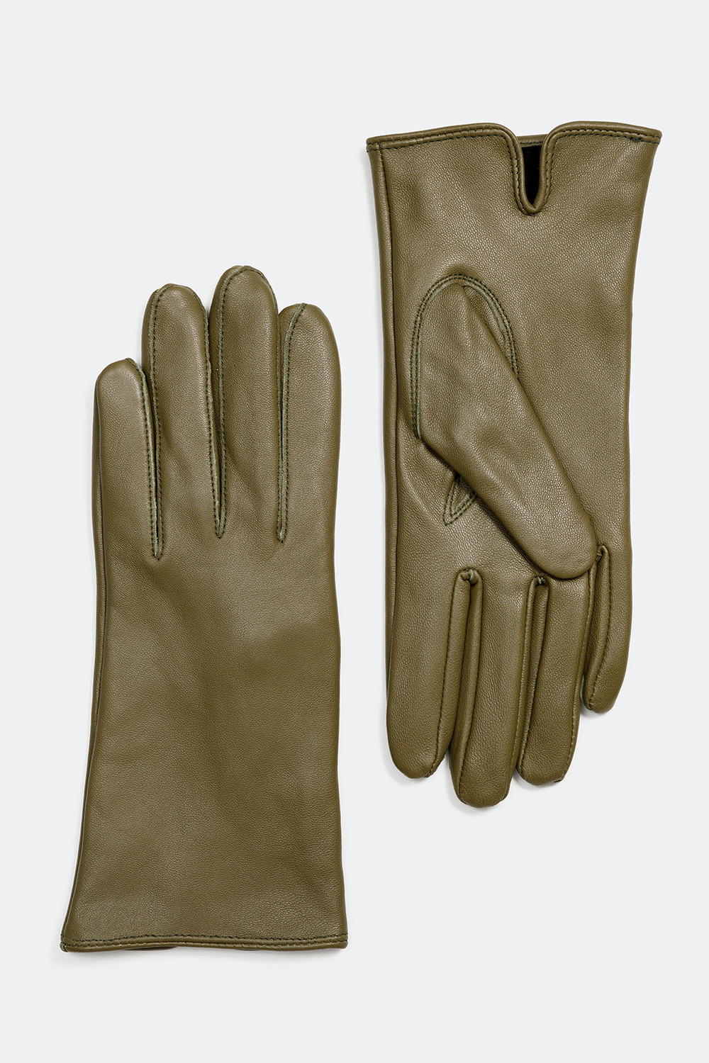 Grønne klassiske handsker i ægte skind i gruppen Skindhandsker hos Glitter (17100032)