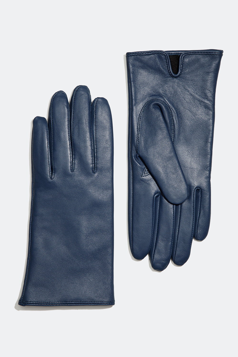 Blå klassiske handsker i ægte skind i gruppen Tilbehør / Skindhandsker hos Glitter (1710003270)