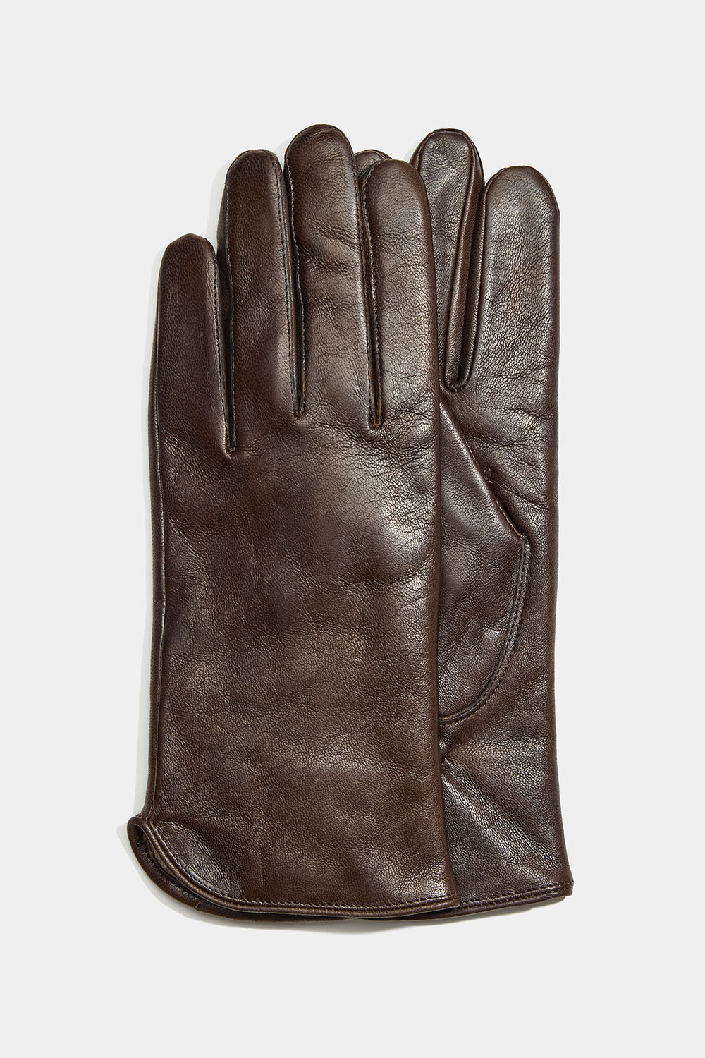 Brune skindhandsker med slids på siden i gruppen Accessories / Skindhandsker / Skindhandsker til kvinder hos Glitter (1710007882)