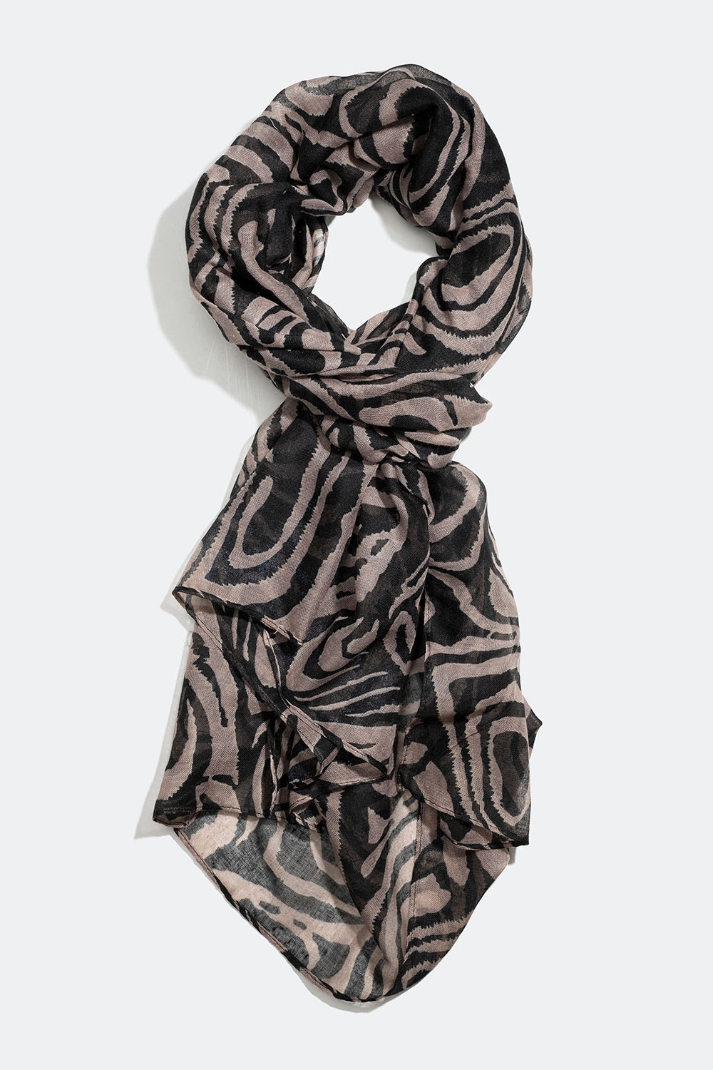 Tyndt sort mønstret sjal i gruppen Accessories / Tørklæder hos Glitter (171000909400)