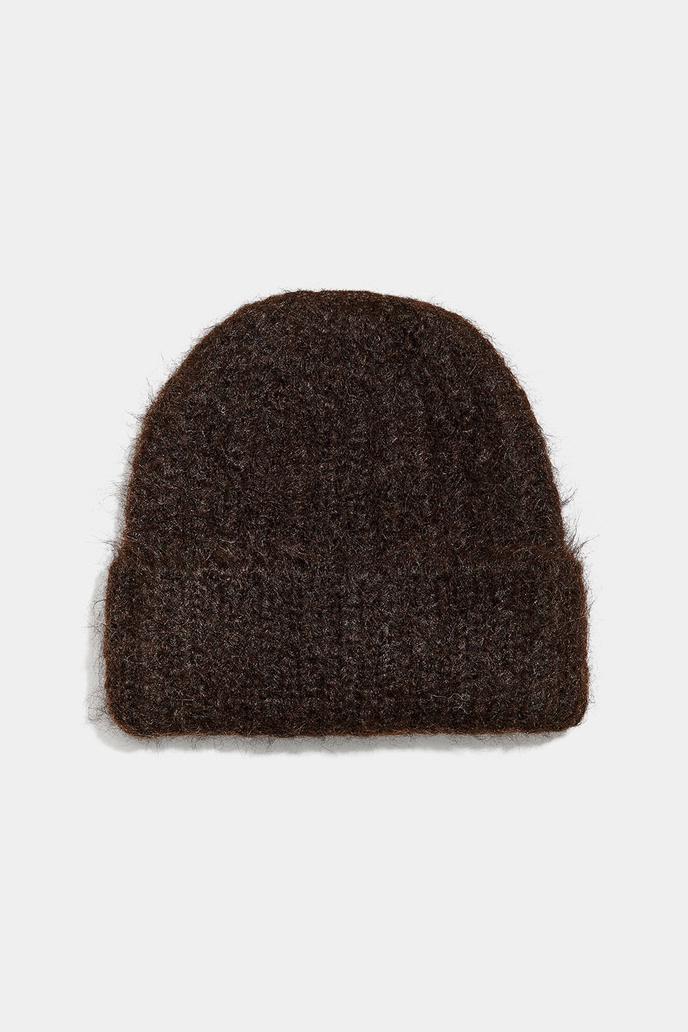 Brun ribstrikket hue i uldblanding i gruppen Accessories / Strik / Huer hos Glitter (171001398200)