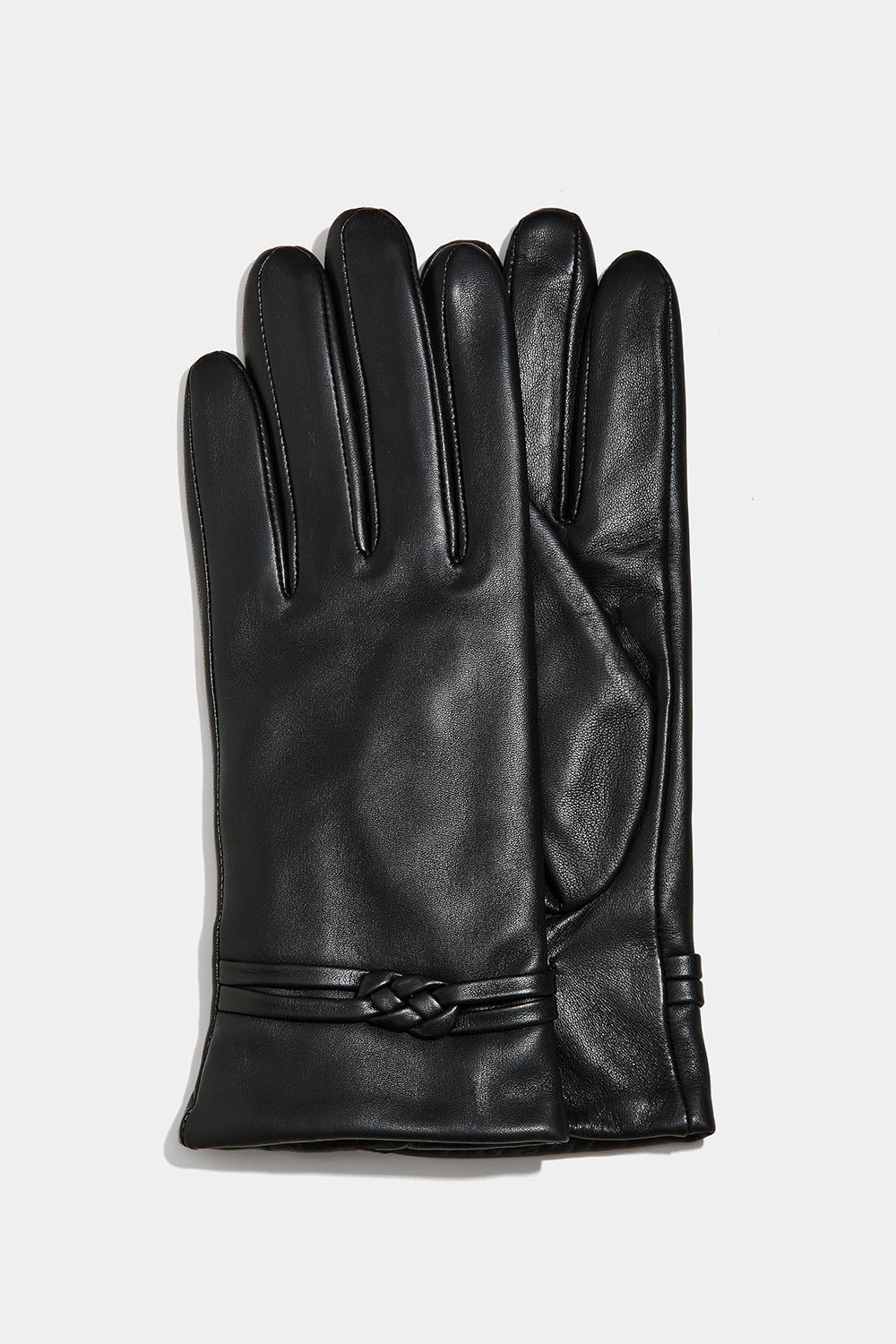 Læderhandsker med knudedetalje i gruppen Accessories / Skindhandsker / Skindhandsker til kvinder hos Glitter (1710014290)