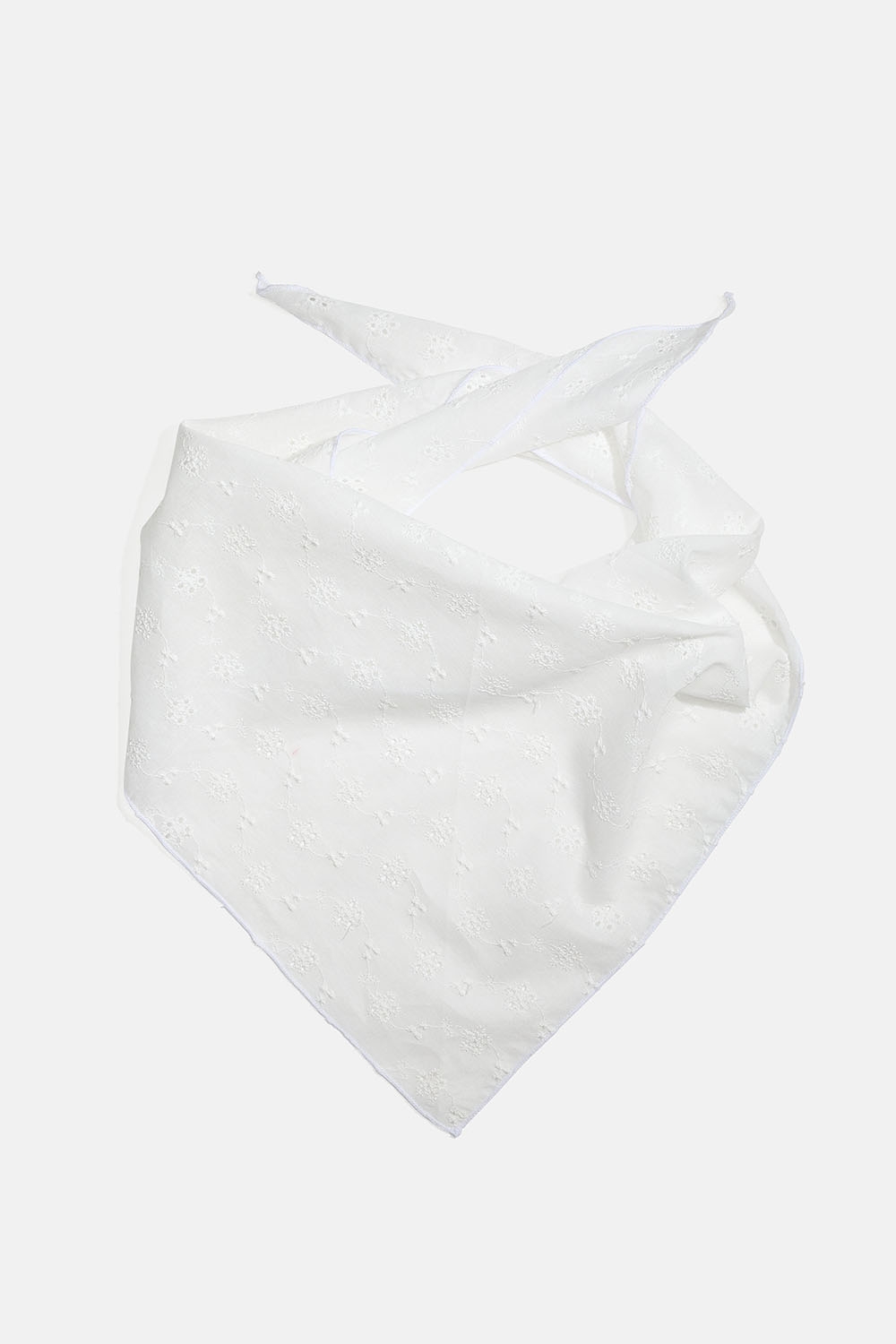 Hvidt tørklæde i broderi anglaise i gruppen Accessories / Tørklæder hos Glitter (171001613000)