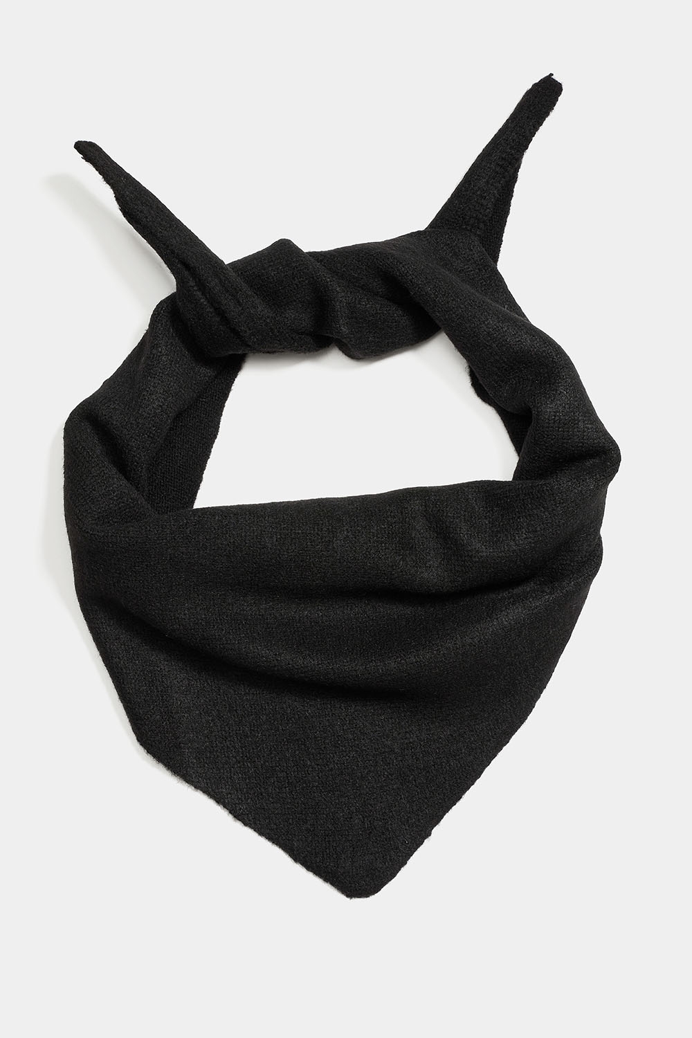 Sort strikket trekantet tørklæde i gruppen Accessories / Strik / Halstørklæde hos Glitter (171001779000)