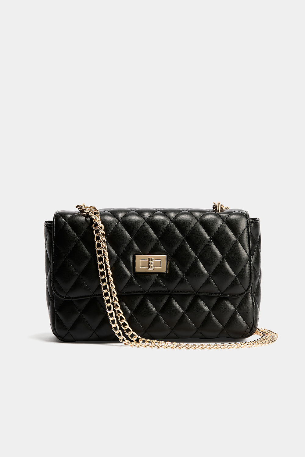 Quiltet skuldertaske med kæde i gruppen Tasker / Crossbody hos Glitter (172001539000)
