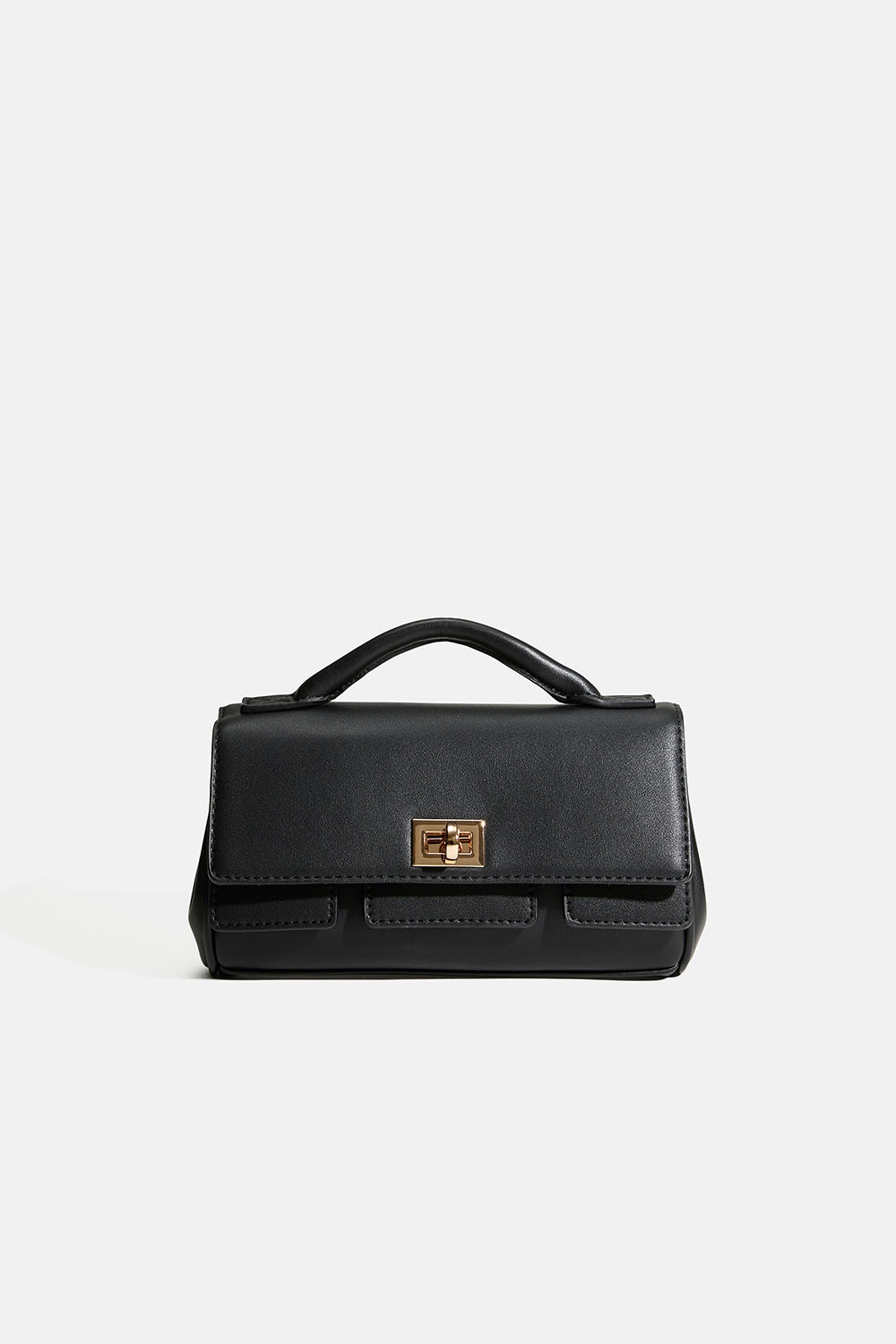 Lille sort taske med gulddetaljer og skulderrem i gruppen Tasker / Crossbody hos Glitter (172001909000)