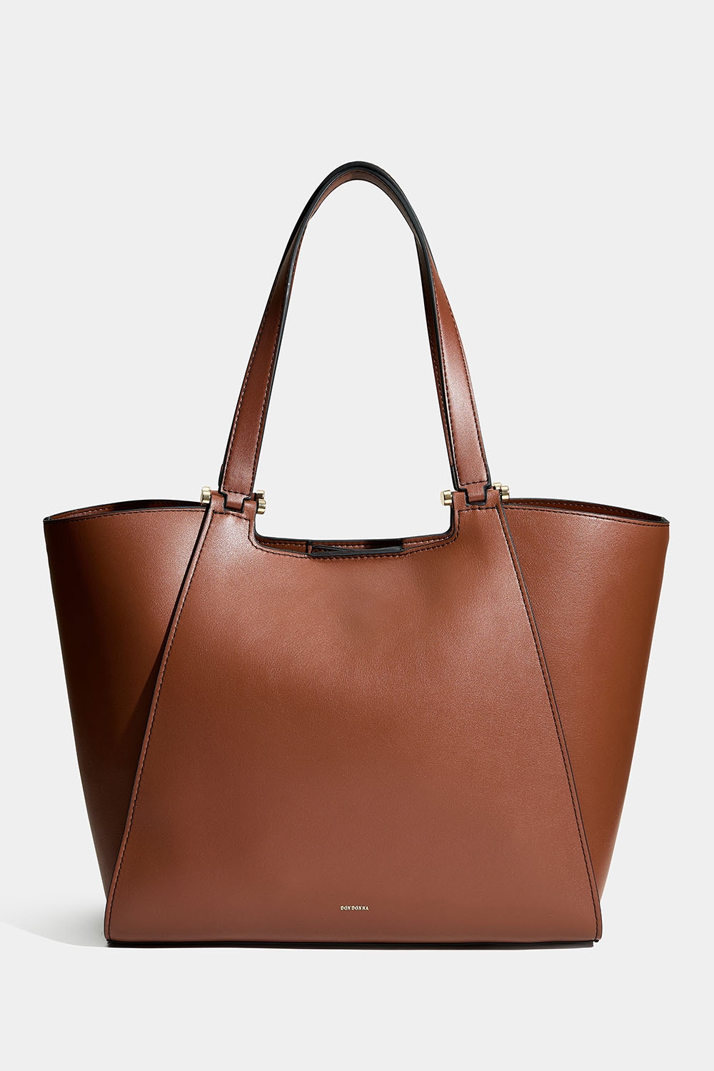 Brun totebag med dobbelt skulderrem i gruppen Tasker / Skuldertasker hos Glitter (172001928000)