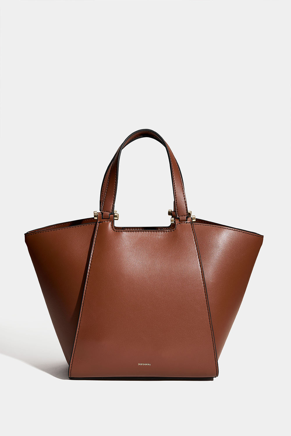 Lille brun tote bag med dobbelt skulderrem i gruppen Tasker / Shoppere hos Glitter (172001968000)