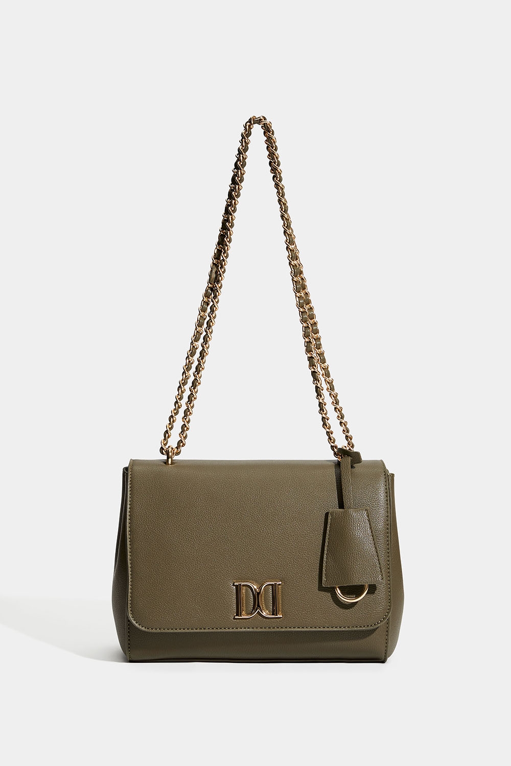 Grøn taske med guldfarvet skulderrem i gruppen Tasker / Skuldertasker hos Glitter (172001987700)