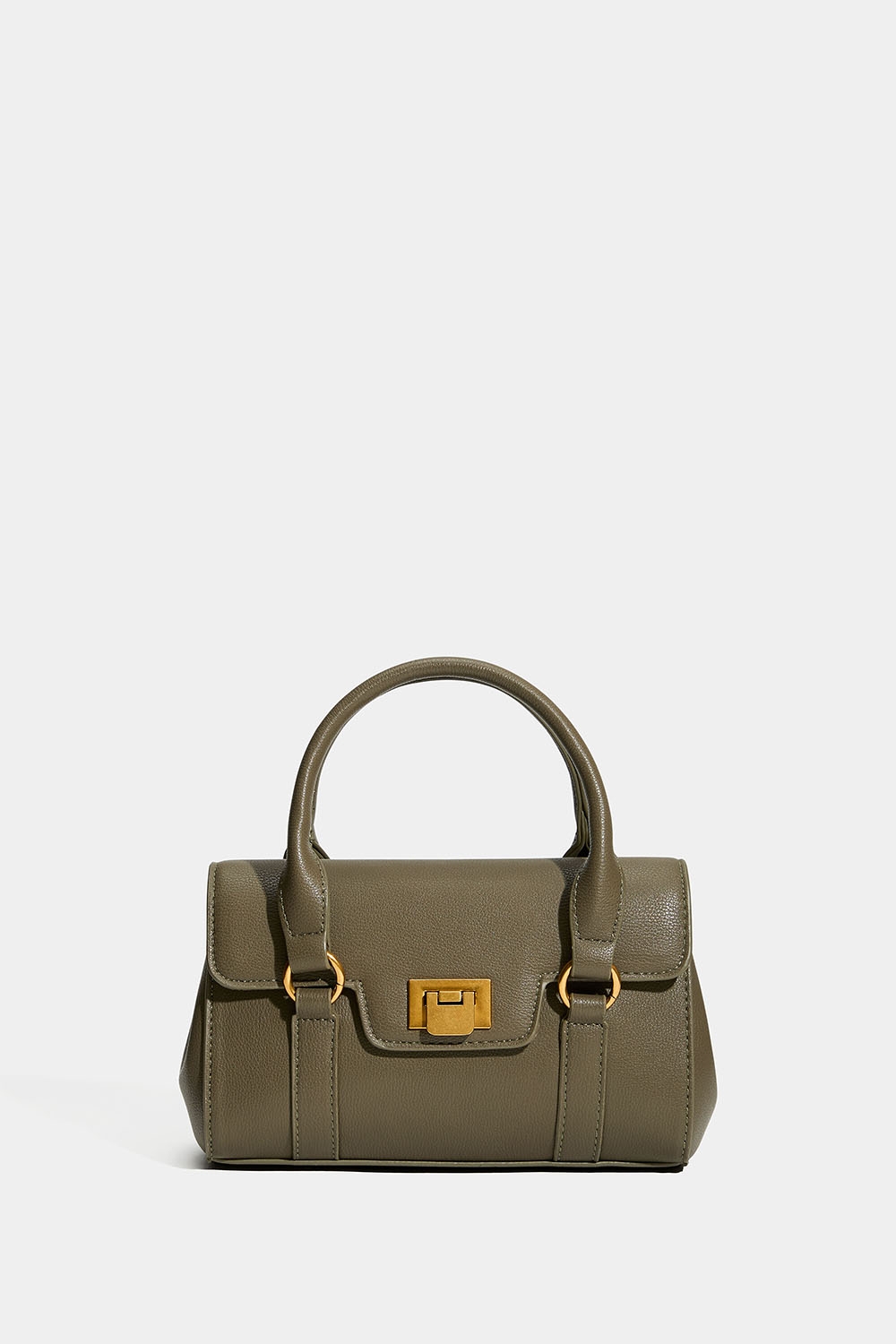 Lille grøn håndtaske med dobbelte hanke i gruppen Don Donna - tasker hos Glitter (172002007700)