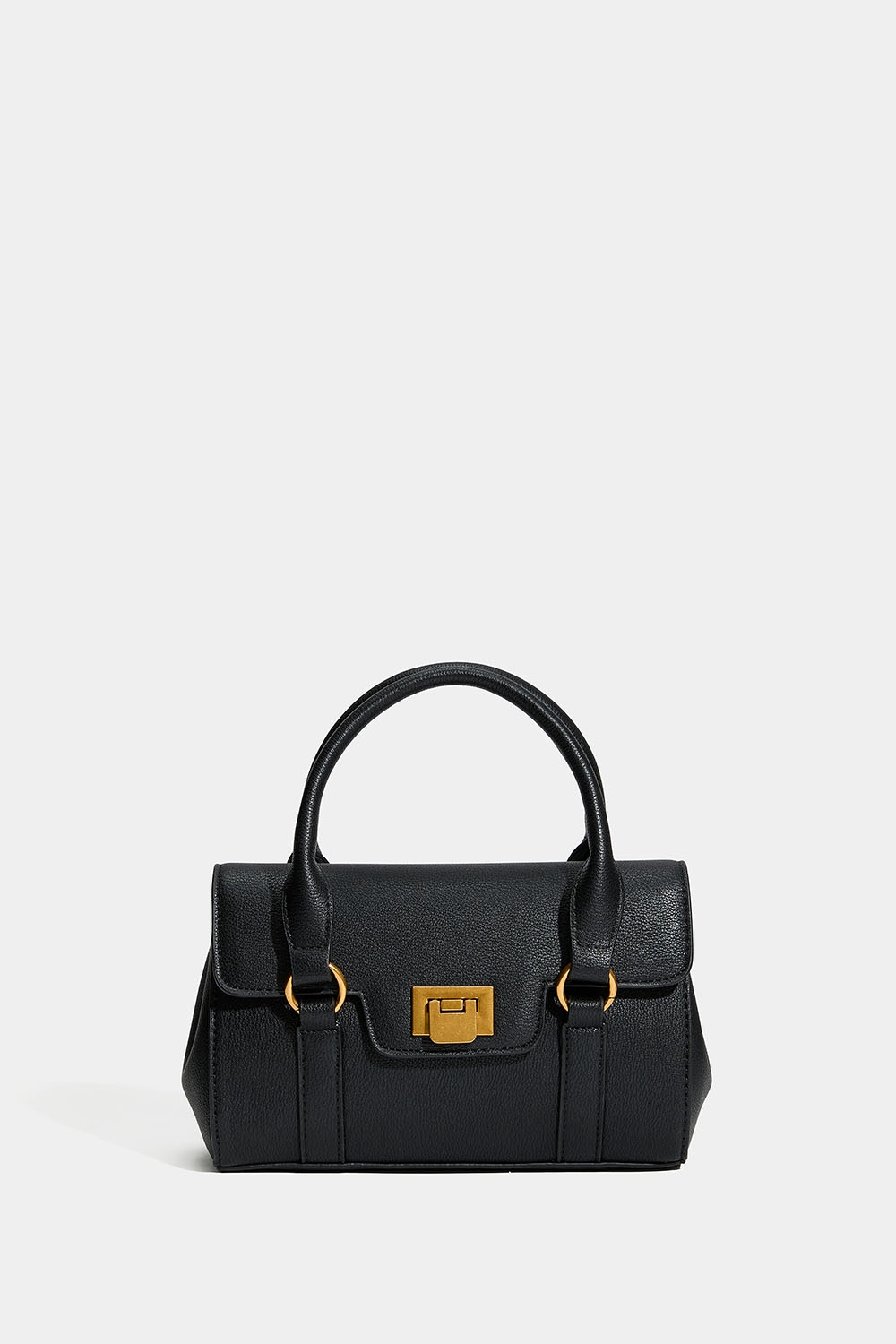 Lille sort håndtaske med dobbelte hanke i gruppen Don Donna - tasker hos Glitter (172002009000)