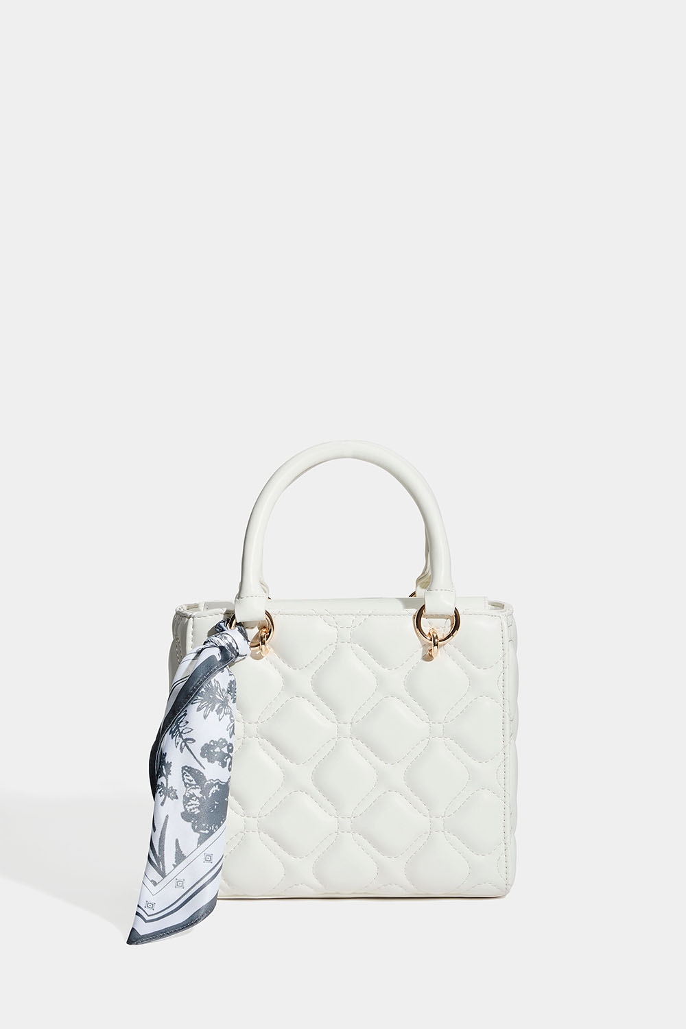 Lyserød taske med quiltet design og tørklæde i gruppen Tasker hos Glitter (172002023000)