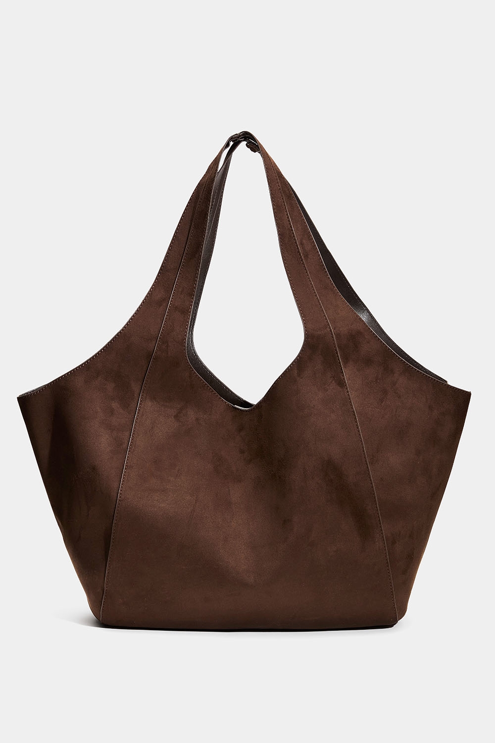 Brun shopper i imiteret ruskind i gruppen Tasker / Shoppere hos Glitter (172002058200)
