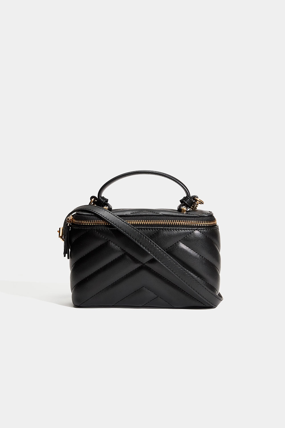 Sort crossbody-taske med quiltet design i gruppen Tasker / Crossbody hos Glitter (172002079000)