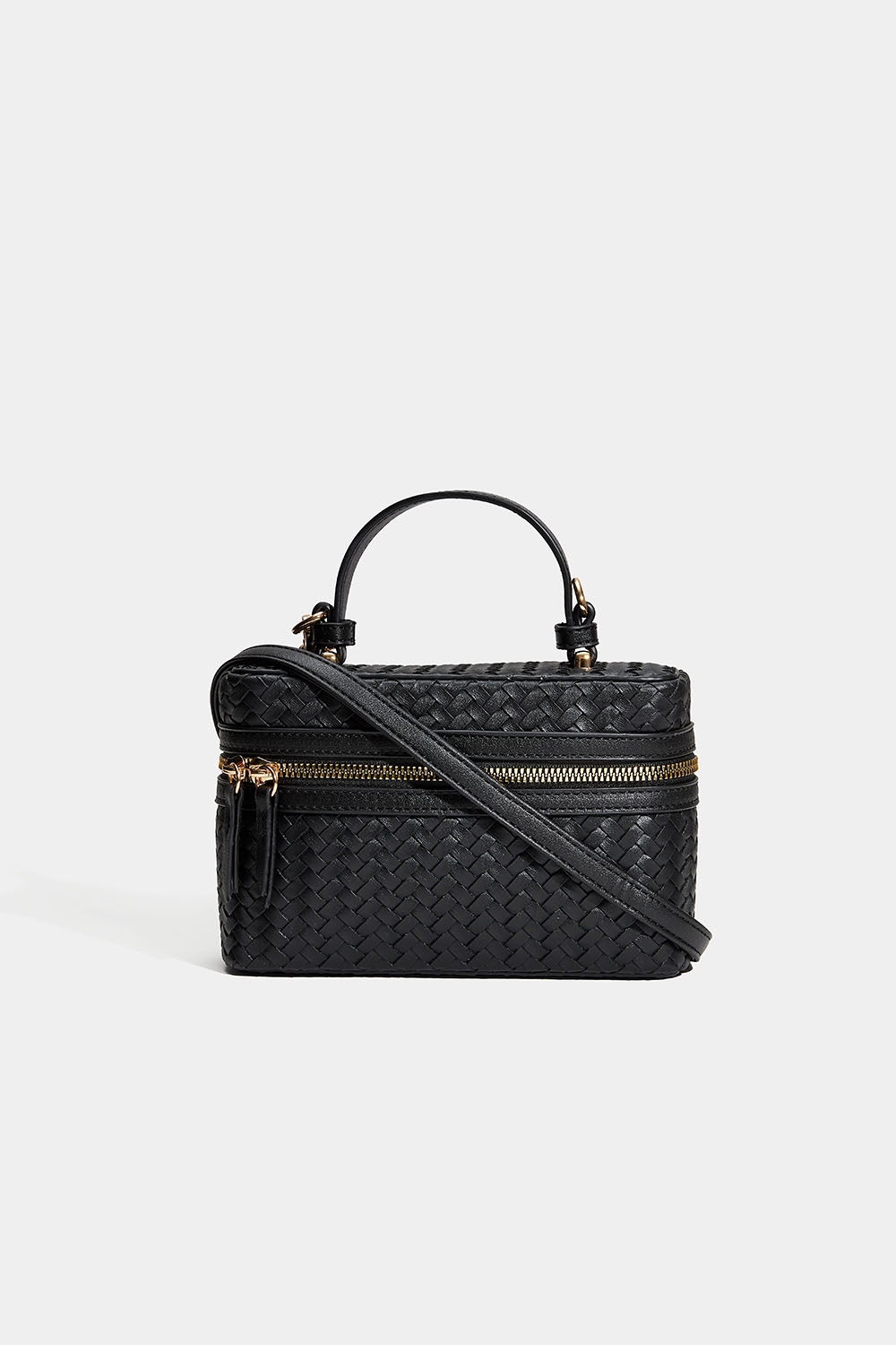 Sort crossbody med flettet design i gruppen Tasker / Crossbody hos Glitter (172002129000)