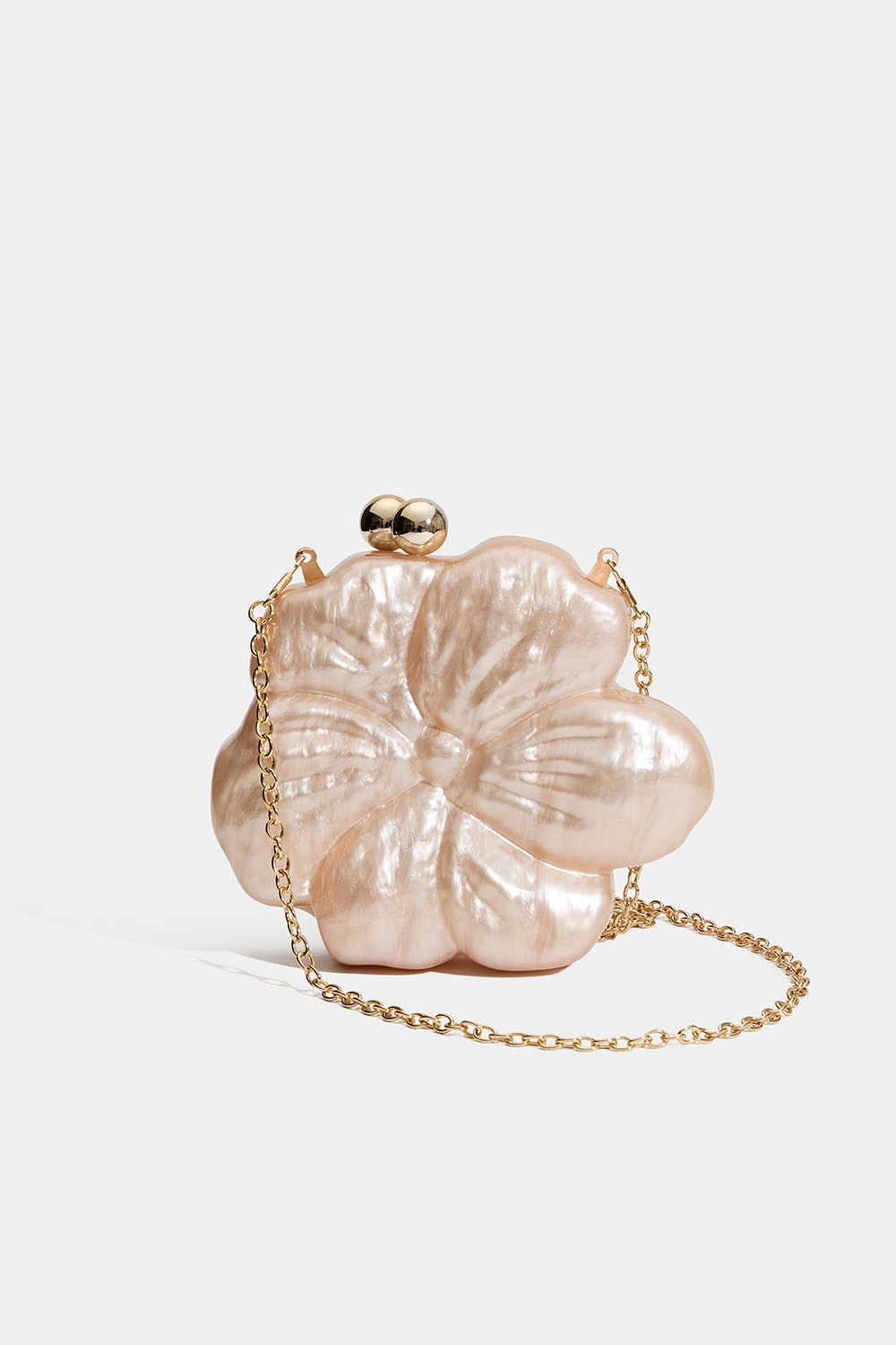 Beige clutch-taske formet som en blomst i gruppen Tasker / Clutch bags hos Glitter (172002288300)