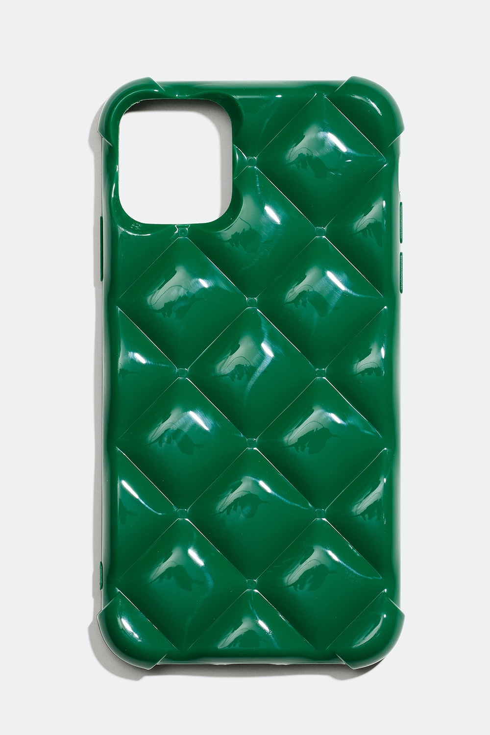 Grønt telefoncover med polstret design – iPhone 11/XR i gruppen Tilbehør / Mobiltilbehør / Mobilcovers / iPhone 11 / XR hos Glitter (174000257711)