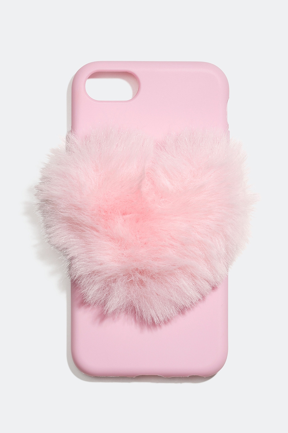 Pink telefoncover med blødt hjerte – iPhone 6/7/8 i gruppen Accessories / Mobiltilbehør / Mobilcovers / iPhone 6 / 7 / 8 hos Glitter (174000265406)