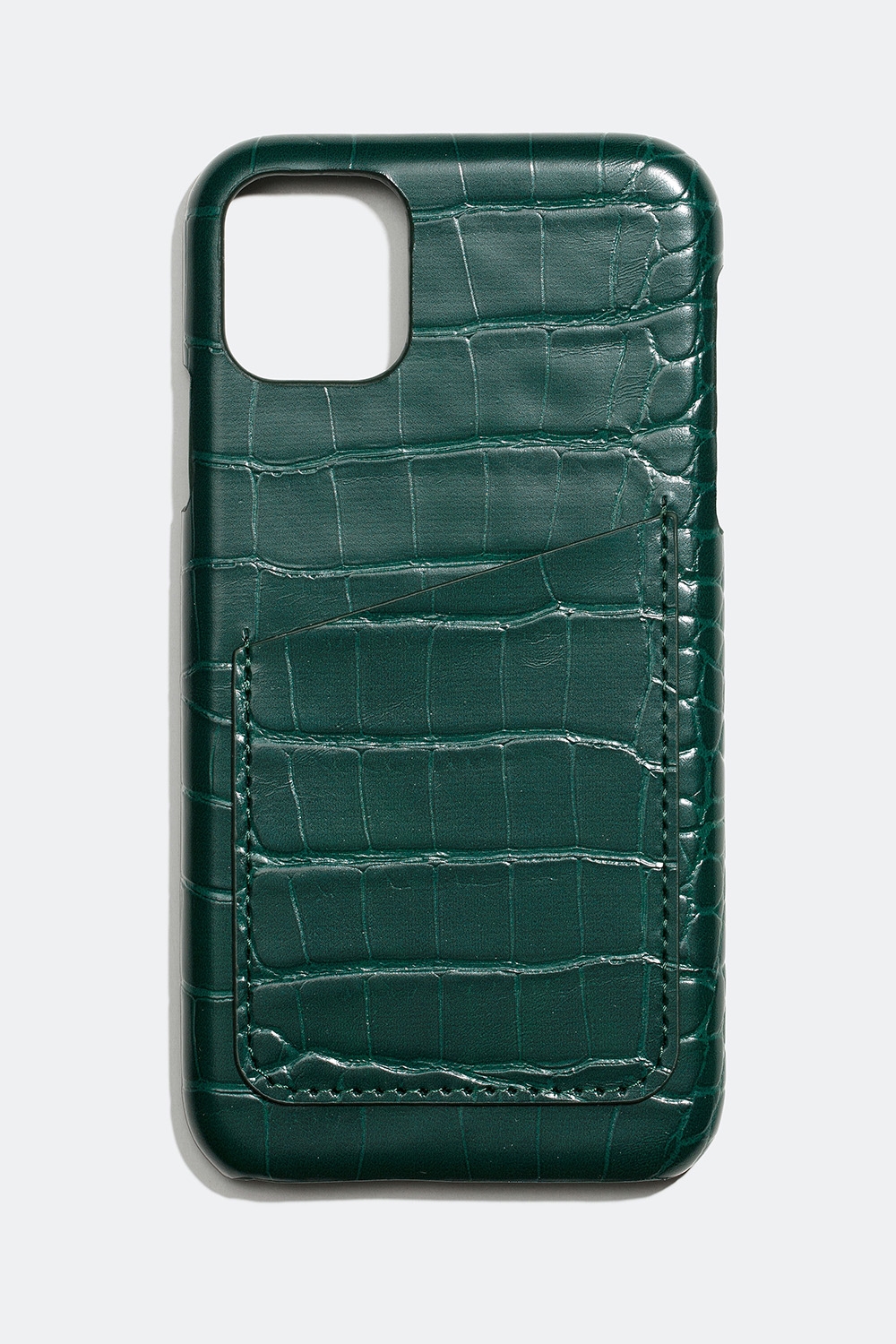 Grønt mobilcover med kortholder – iPhone 11/XR i gruppen Accessories / Mobiltilbehør / Mobilcovers / iPhone 11 / XR hos Glitter (174000327911)