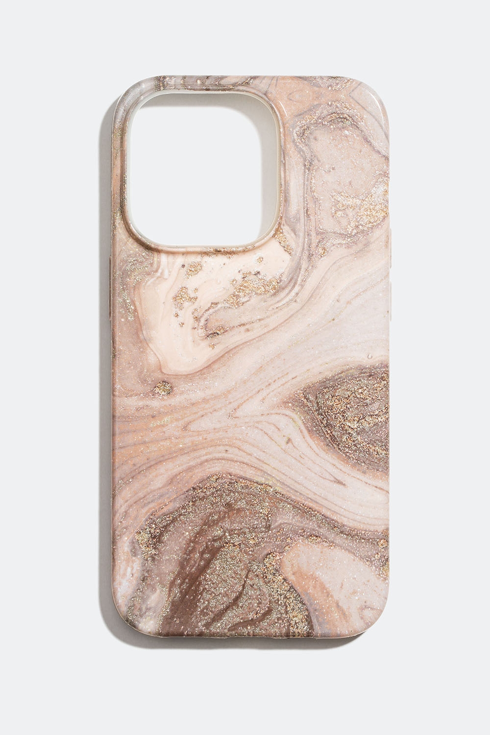 Rosa mobilcover med marmoreret mønster, iPhone 14 PRO i gruppen Accessories / Mobiltilbehør / Mobilcovers / iPhone 14 / 14 PRO hos Glitter (174000415414)