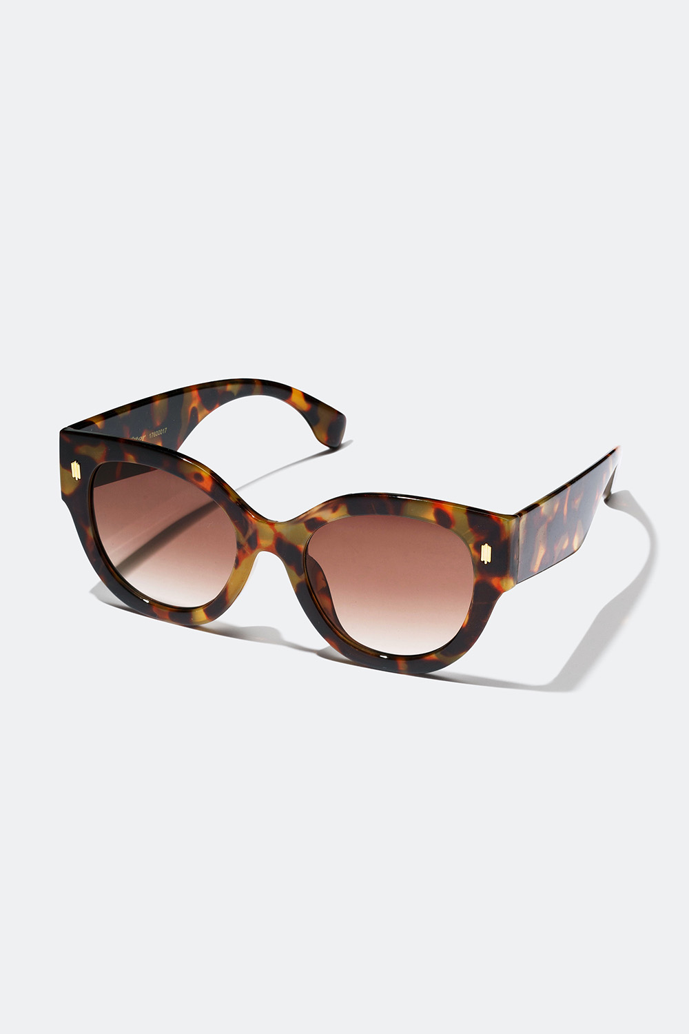 Skildpaddemønstrede solbriller med brede stænger i gruppen Solbriller hos Glitter (17600017)