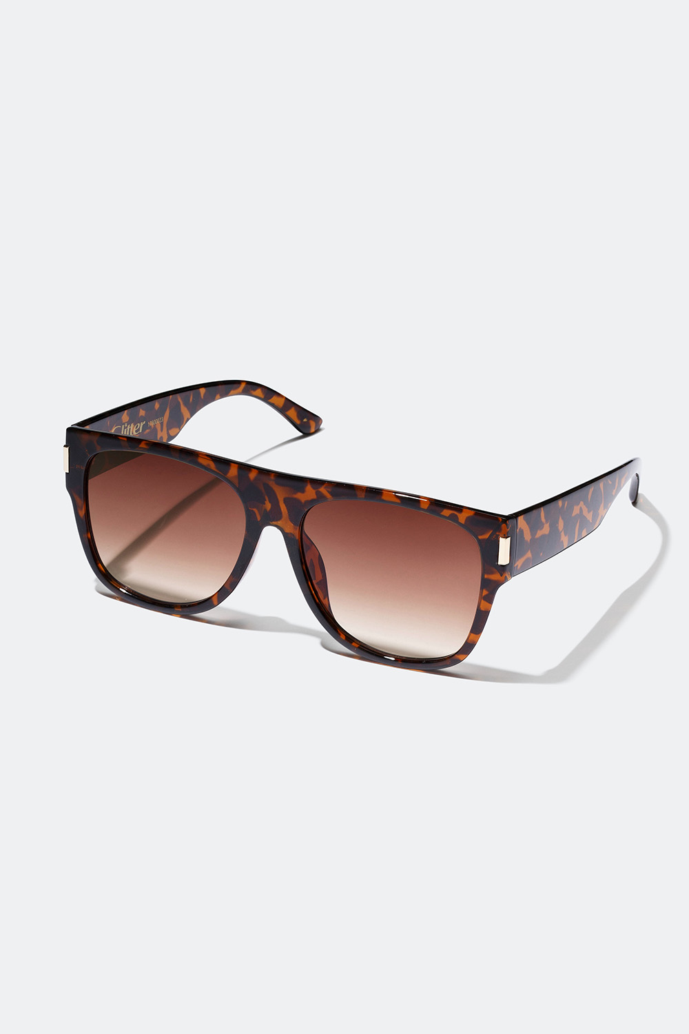Brune solbriller med skildpaddemønster i gruppen Solbriller hos Glitter (17600023)