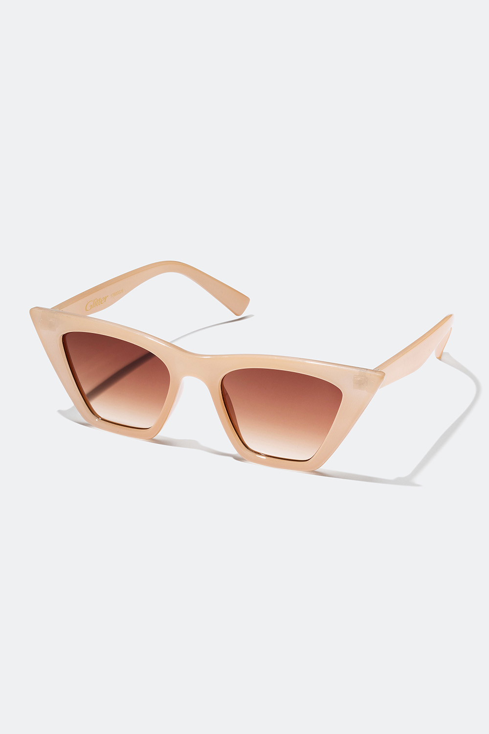 Beigefarvede solbriller med cat eye-design i gruppen Solbriller hos Glitter (17600026)