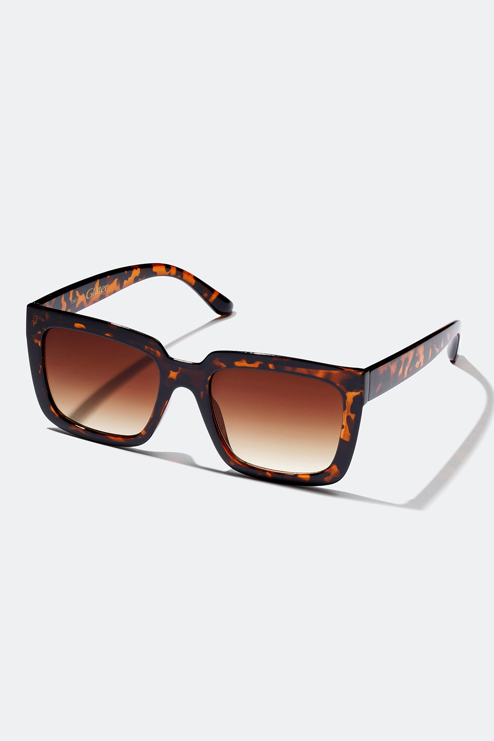 Skildpaddemønstrede rektangulære solbriller i gruppen Accessories / Solbriller hos Glitter (176000580700)