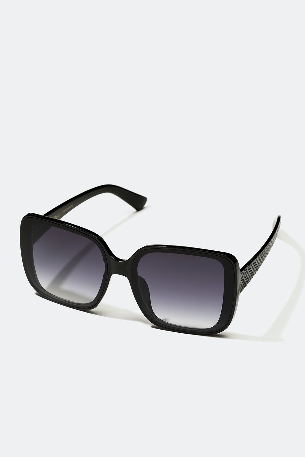 Sorte oversize solbriller med mønstrede stænger i gruppen Accessories / Solbriller hos Glitter (176000929000)