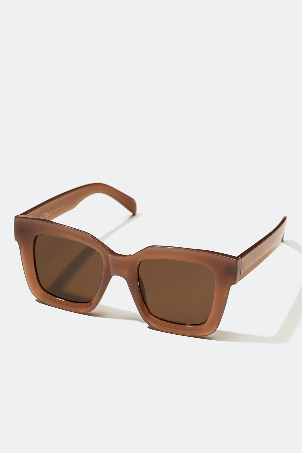 Store lysebrune solbriller med firkantet design i gruppen Accessories / Solbriller hos Glitter (176000978100)