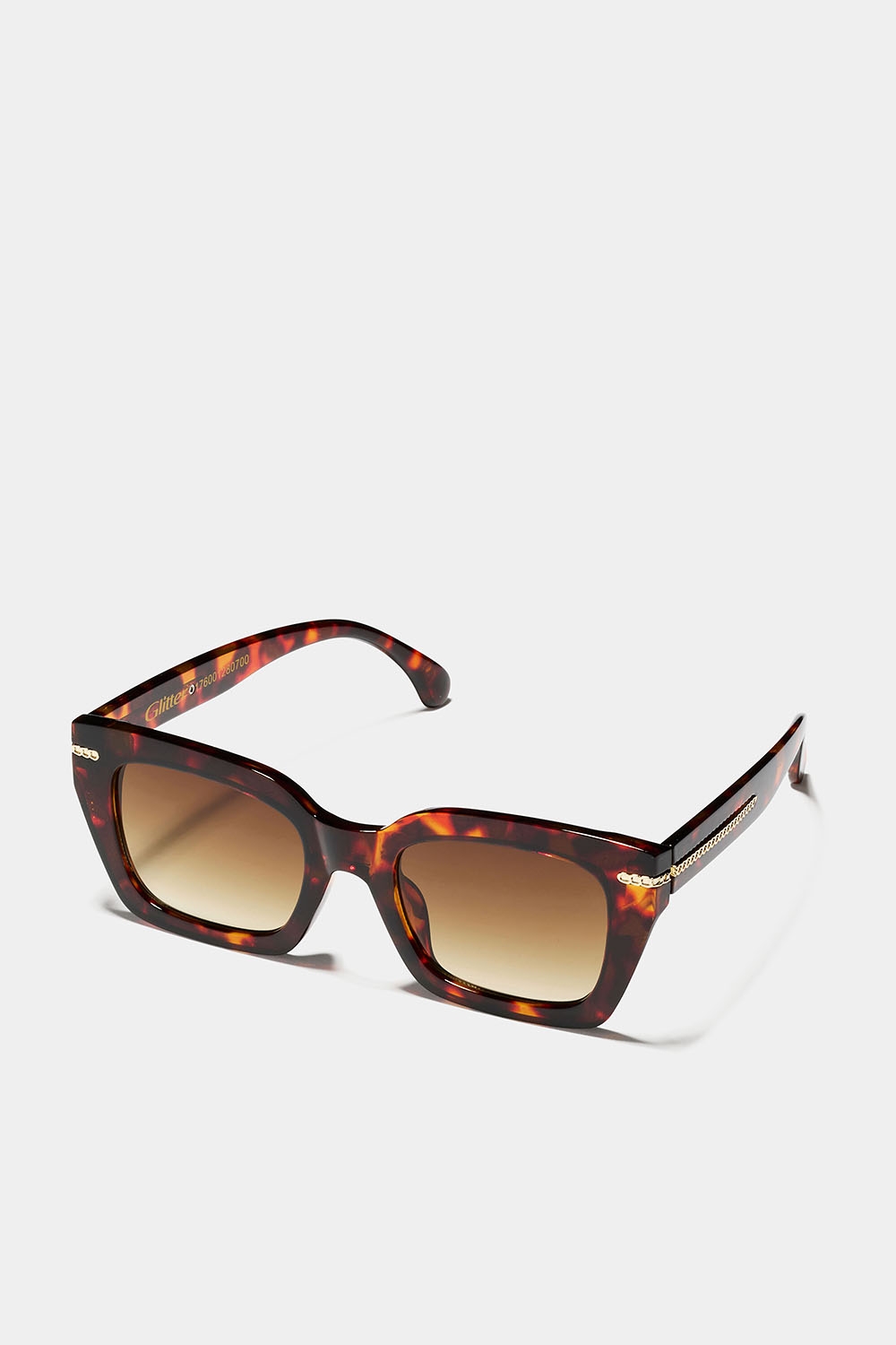 Kantede solbriller med kædedetalje i gruppen Accessories / Solbriller hos Glitter (176001280700)