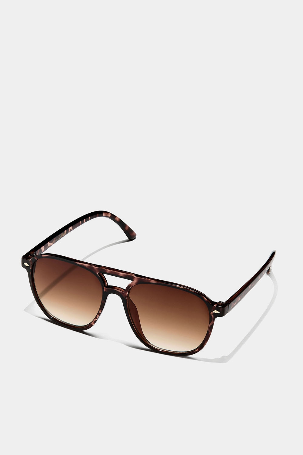 Skildpaddemønstrede solbriller med dobbeltbro i gruppen Accessories / Solbriller hos Glitter (176001298200)