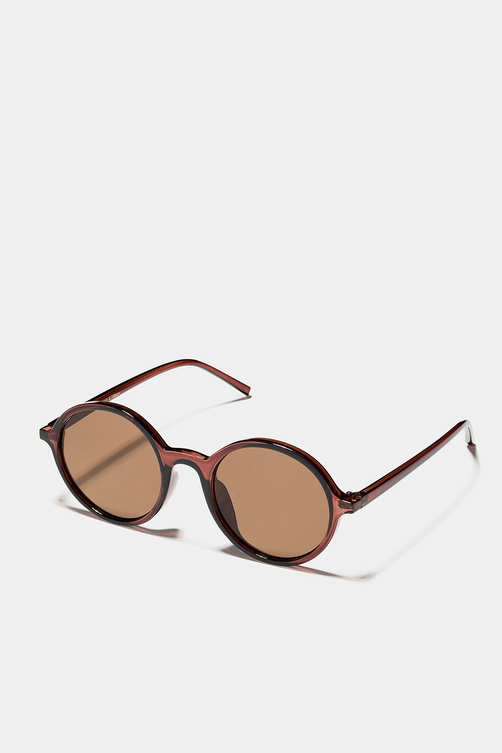 Runde solbriller med brunt stel i gruppen Accessories / Solbriller hos Glitter (176001468200)