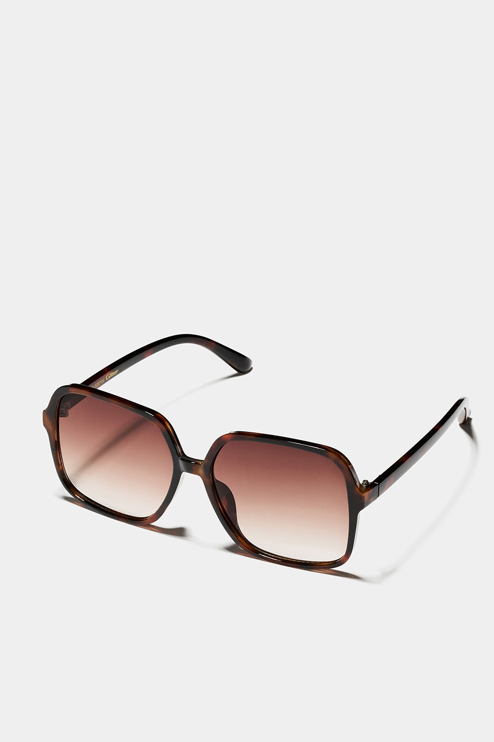 Firkantede oversize solbriller i skildpaddemønster i gruppen Accessories / Solbriller hos Glitter (176001520700)