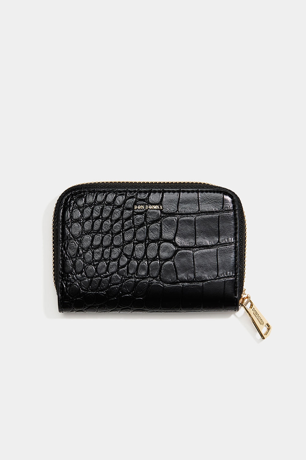 Sort pung med krokodillemønster i gruppen Accessories / Punge & kortholdere / Punge hos Glitter (177000369400)