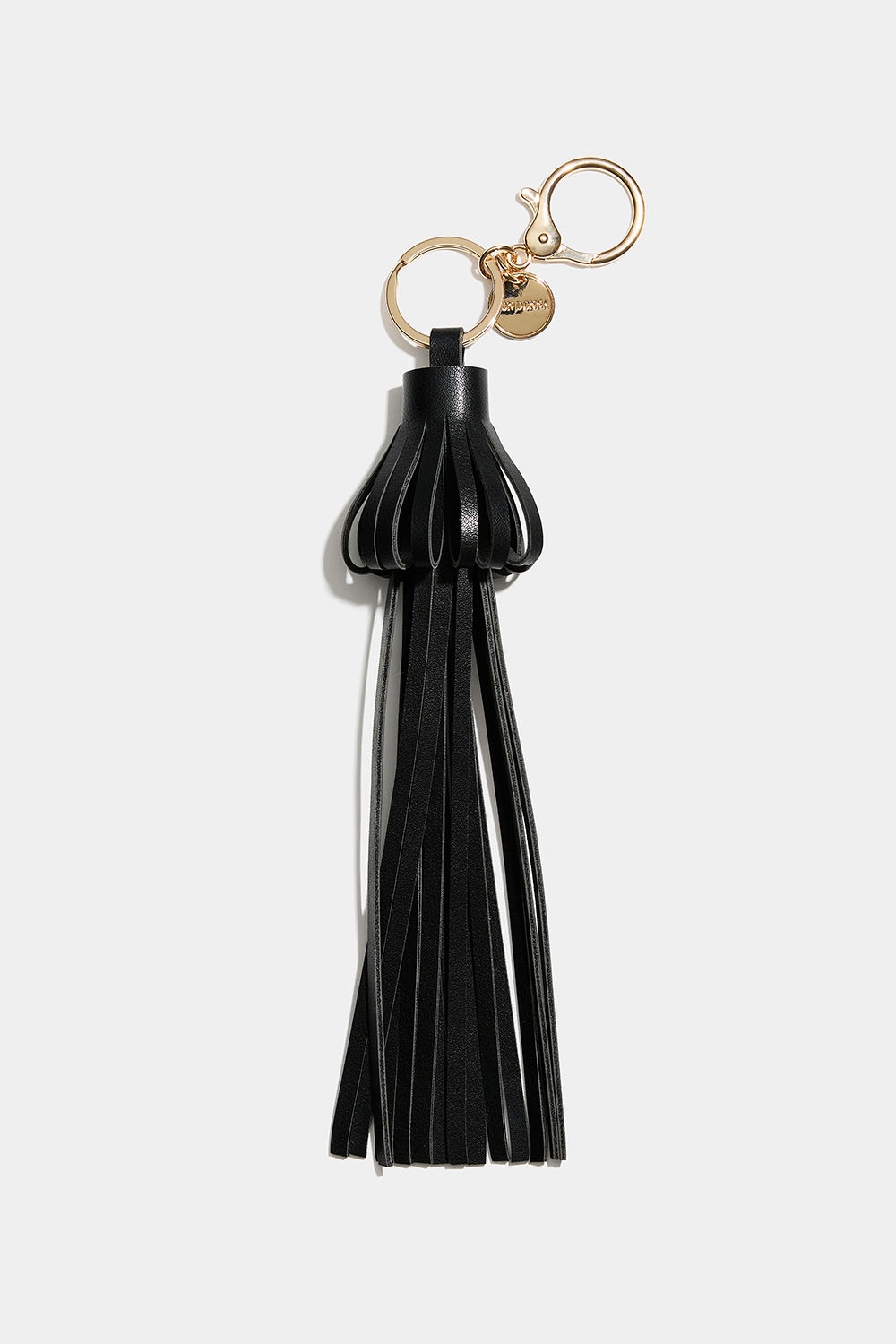 Taskedekoration med sort kvast i kunstlæder i gruppen Tasker / Bag charms hos Glitter (177000789000)