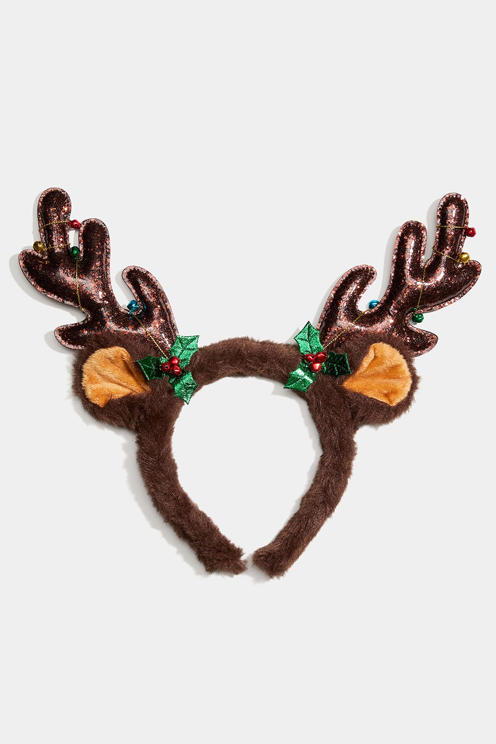Fluffy hårbøjle med rensdyrgevir i gruppen Jul / Christmas Collection hos Glitter (178000418000)