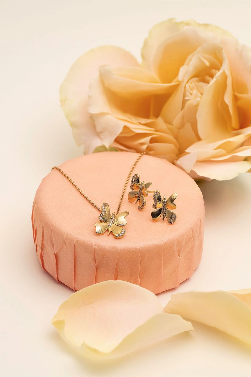 Brigitte 2 pcs SET - Gold i gruppen Lily and Rose - Øreringe hos Glitter (209001952002)