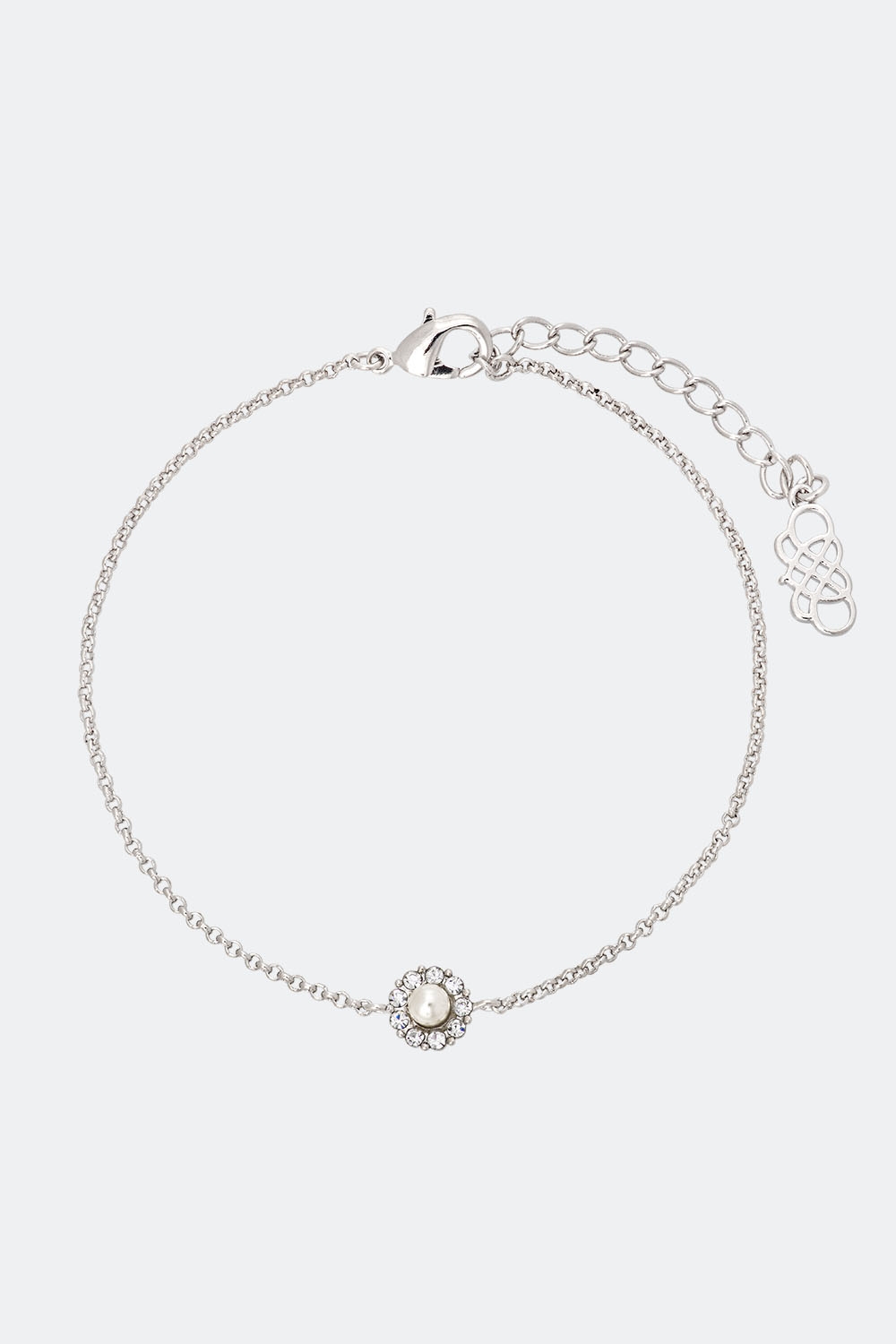 Petite Miss Sofia pearl bracelet - Crystal (Silver) i gruppen Lily and Rose - Armbånd hos Glitter (251000151001)