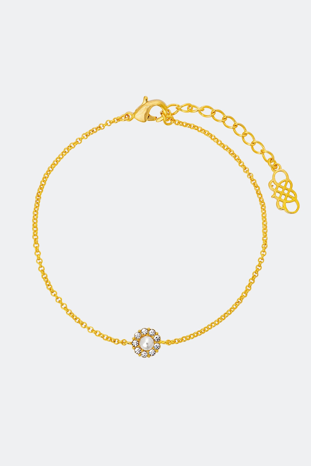 Petite Miss Sofia pearl bracelet - Crystal (Gold) i gruppen Lily and Rose - Armbånd hos Glitter (251000152002)