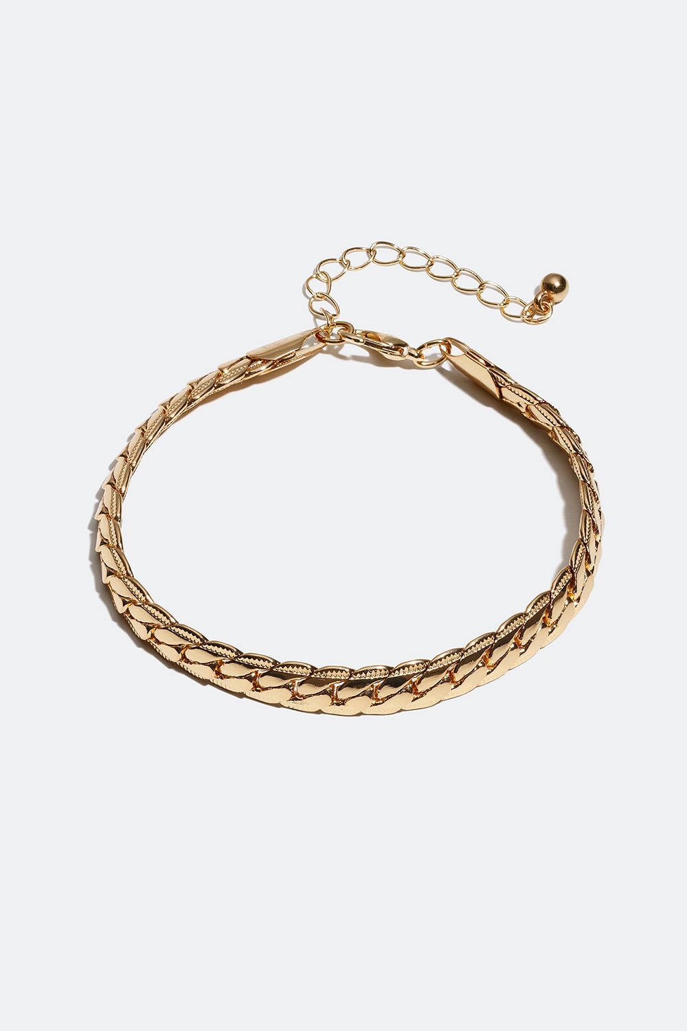 Armbånd med flad kæde i gruppen Smykker / Armbånd / Brede hos Glitter (25100039)