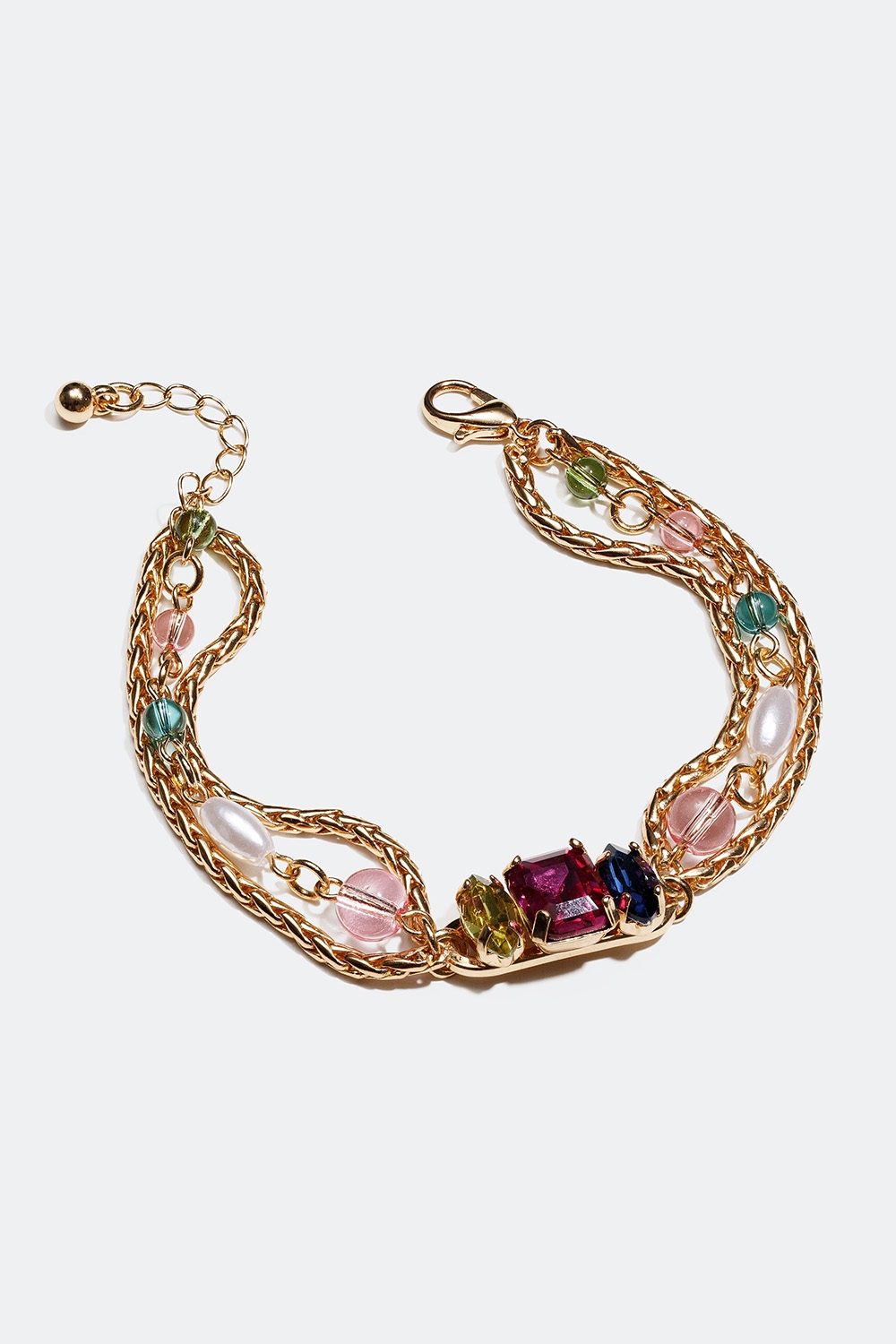 Armbånd med farvede perler og sten i gruppen Festive Season Collection hos Glitter (251000509900)