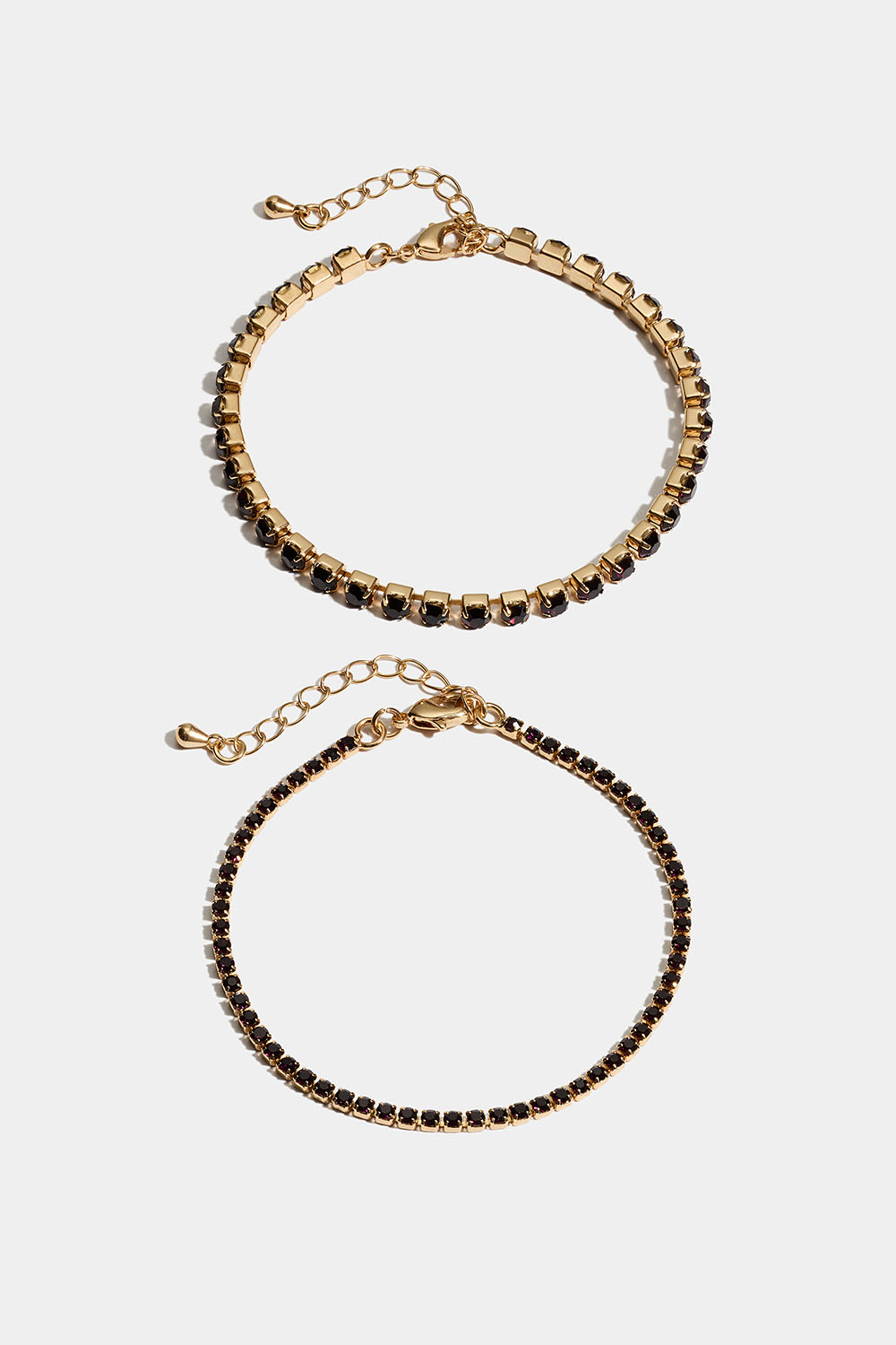 2-pak med armbånd med bordeauxrøde glassten i gruppen Smykker / Armbånd / Flerpak hos Glitter (251000626300)