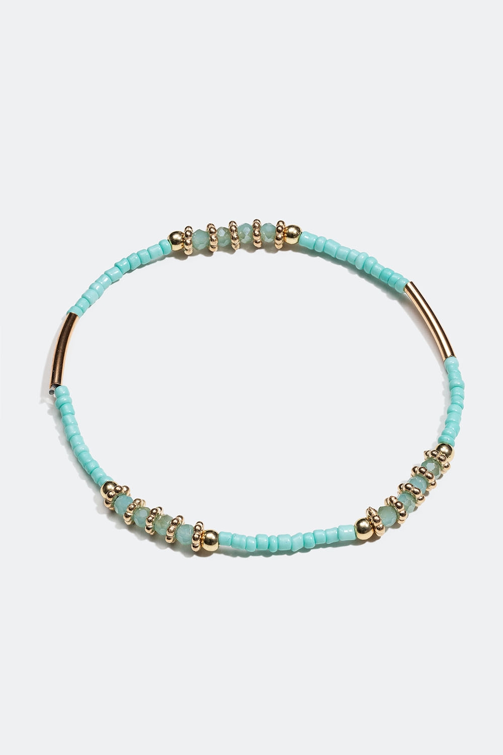 Elastisk armbånd med turkise perler i gruppen Smykker / Armbånd / Tynde hos Glitter (251001117302)