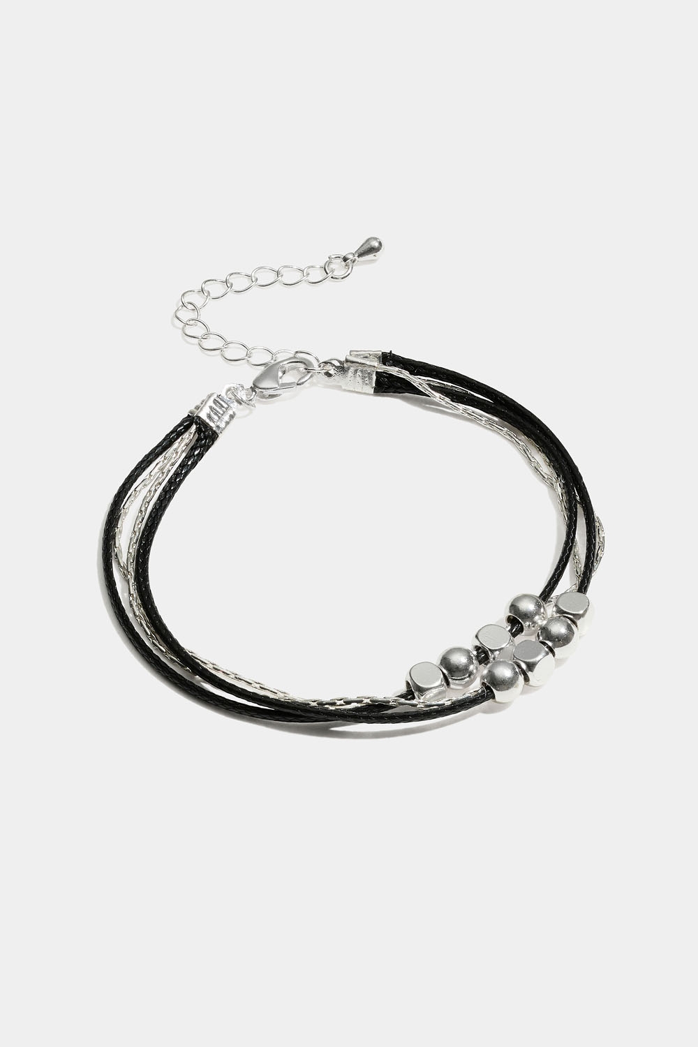 Armbånd med kæde, reb og sølvperler i gruppen Smykker / Armbånd hos Glitter (251001599002)