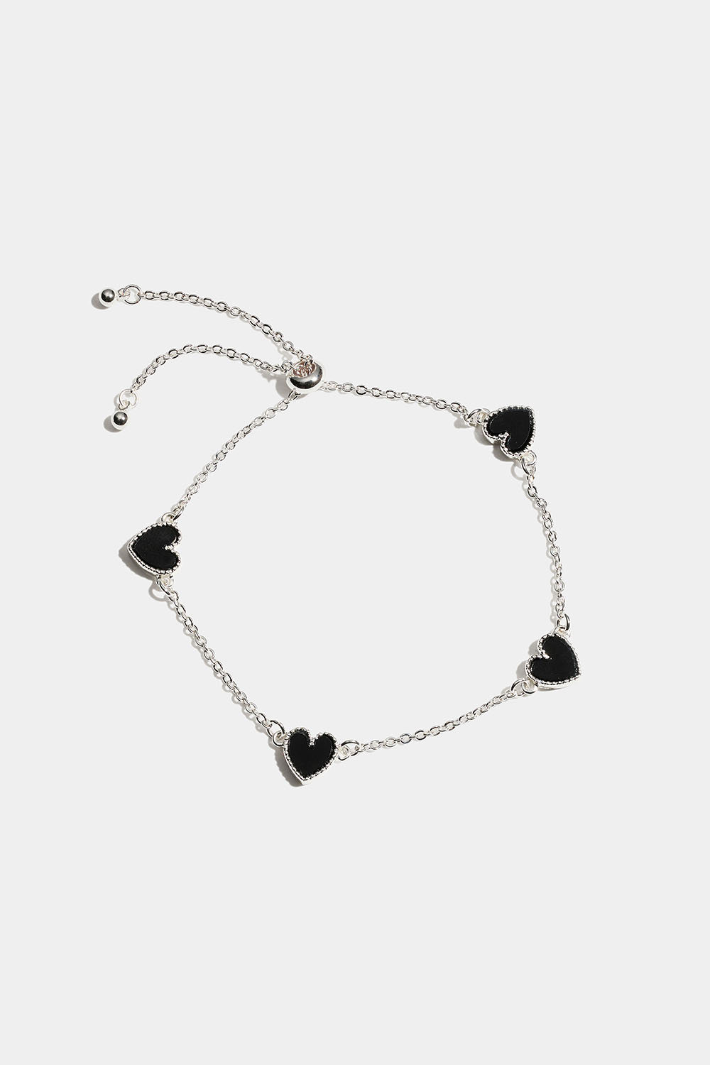 Armbånd med sorte hjerter i gruppen Store week / hos Glitter (251001659001)