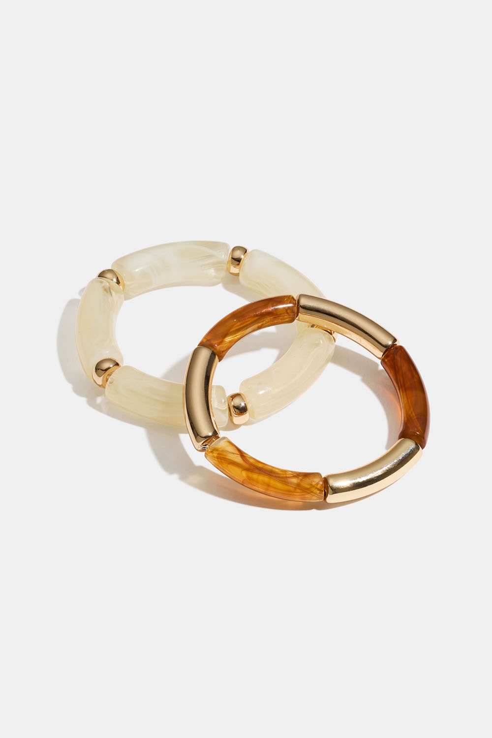 Armbånd med ravfølelse, 2-pak i gruppen Smykker / Armbånd hos Glitter (251001678402)