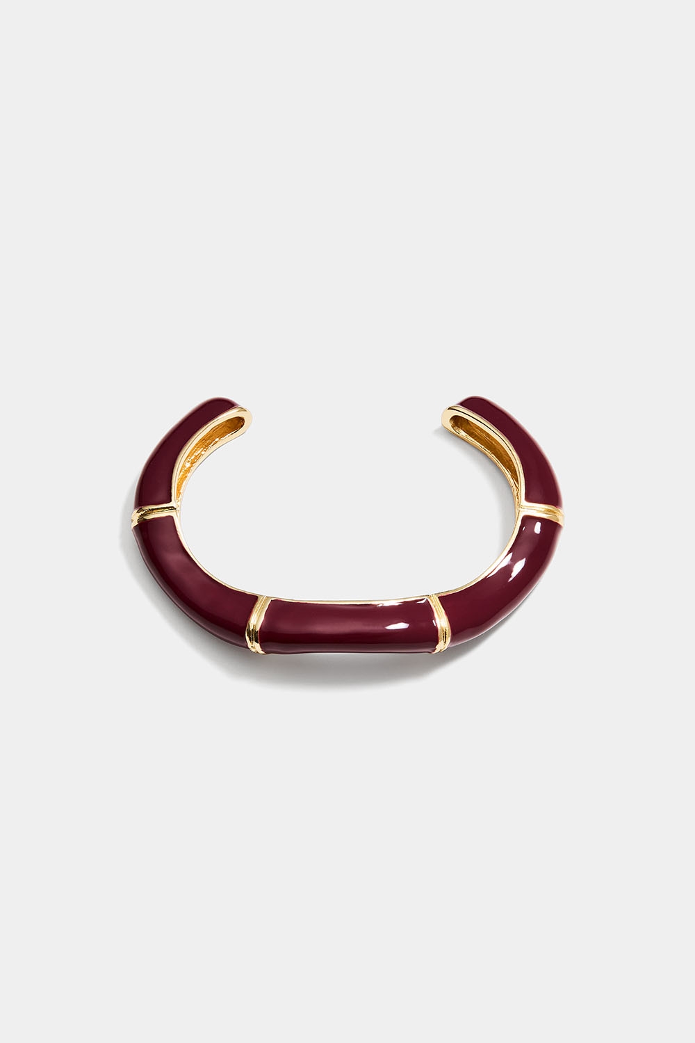 Vinrødt manchetarmbånd i organisk form i gruppen Smykker / Armbånd / Brede hos Glitter (251001726302)